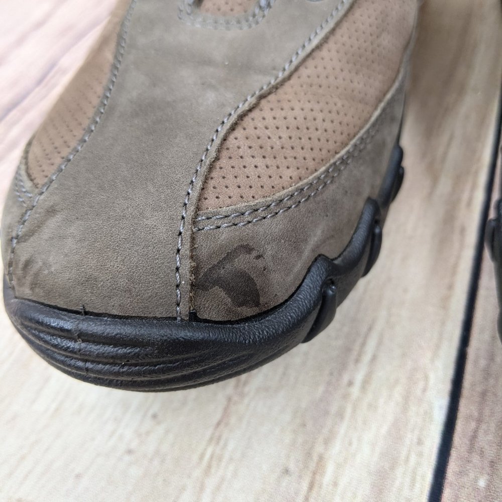 HOTTER Leanne Shoes Comfort Athletic Walking Leather Brown Sz 7.5 - Picture 9 of 10